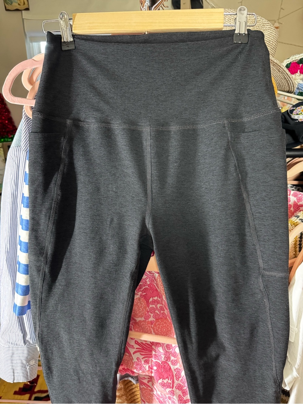 Beyond Yoga Spacedye high-waisted leggings in darkest night - Picture 5 of 6